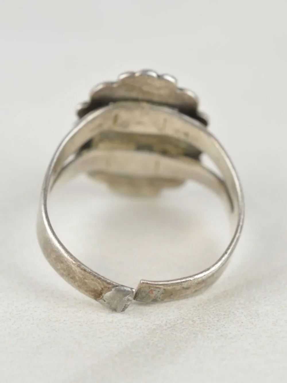 Vintage Bell Trading Post Sterling Silver Turquoise Ring Size 5 Southwestern